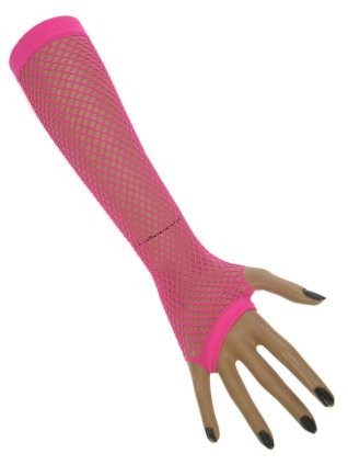 Nethandschoen Fluor-pink