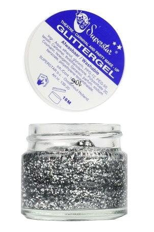 Face-en Bodygel Glitterzilver