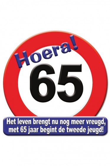 Hulde-Schild 65 Jaar