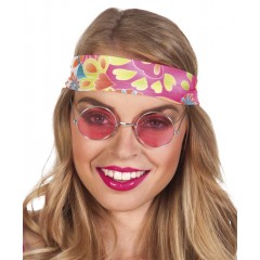 Bril Hippie Roze