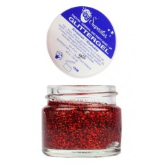 Face-en Bodygel Roodglitter