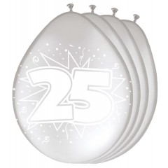 Ballonnen 25 Jaar Zilver