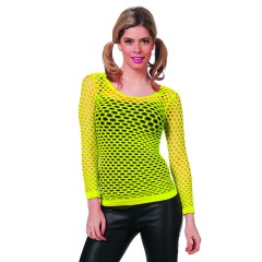 Netshirt neon geel