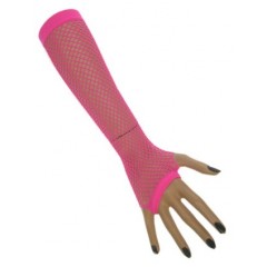 Nethandschoen Fluor-pink