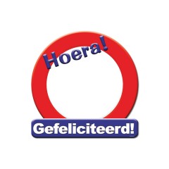 Hulde-Schild Gefeliciteerd