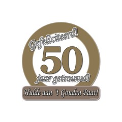 Hulde-Schild 50 Jaar Getrouwd