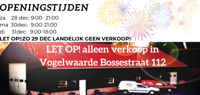 Bestel hier uw vuurwerk